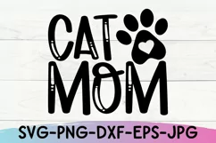 Cat Mom Svg - Cat Lover Svg - Cat Shirt Design - Fur Mom Svg Product Image 2