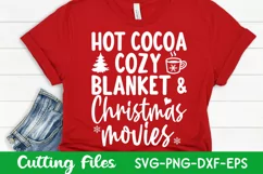 Christmas Movies and Hot Cocoa SVG | Cozy Svg | Winter Svg Product Image 1