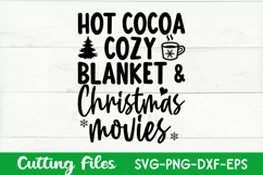 Christmas Movies and Hot Cocoa SVG | Cozy Svg | Winter Svg Product Image 2