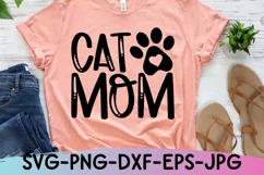 Cat Mom Svg - Cat Lover Svg - Cat Shirt Design - Fur Mom Svg Product Image 1