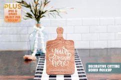 Wood Decorative Cutting Board Mockup Product Image 1