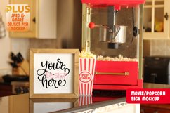 Sign Mockup - Popcorn Party Product Image 1