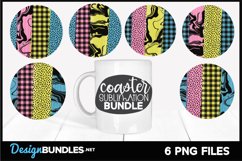 Round Coaster Sublimation PNG Bundle Product Image 1