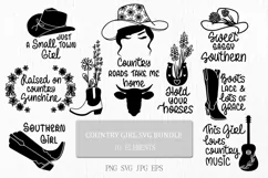 Country Girl SVG Bundle | Funny farmhouse life quotes Product Image 1