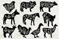 Farmhouse SVG Bundle | Farm Animals Clipart | Farm life Product Image 2