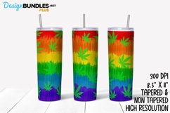 Rainbow Cannibis Tumbler Wrap Product Image 1