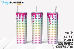 Rainbow Gradient Stars | Tumbler Sublimation Wrap Product Image 1
