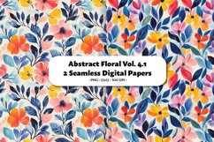 Abstract Florals Seamless Digital Paper Vol. 4.1, 2 PNG Product Image 1