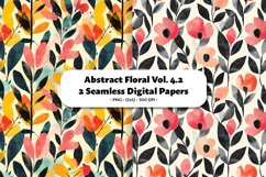 Abstract Florals Seamless Digital Paper Vol. 4.2, 2 PNG Product Image 1