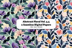 Abstract Florals Seamless Digital Paper Vol. 4.4, 2 PNG Product Image 1