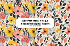 Abstract Florals Seamless Digital Paper Vol. 4.8, 2 PNG Product Image 1