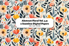Abstract Florals Seamless Digital Paper Vol. 4.9, 2 PNG Product Image 1