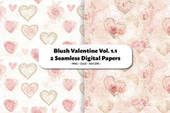 Blush Valentine Seamless Digital Paper Vol.1.1, 2 PNG Product Image 1