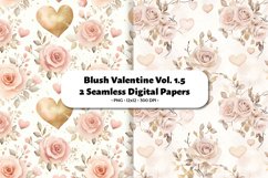 Blush Valentine Seamless Digital Paper Vol.1.5, 2 PNG Product Image 1