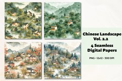 Chinese Landscape Vol. 2.2, 4 Repeating Patters Product Image 1