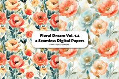 Floral Dream Seamless Digital Paper Vol.1.2, 2 PNG Product Image 1