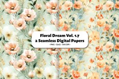 Floral Dream Seamless Digital Paper Vol.1.7, 2 PNG Product Image 1