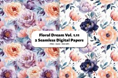 Floral Dream Seamless Digital Paper Vol.1.11, 2 PNG Product Image 1