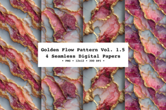 Golden Flow Seamless Pattern Vol.1.5- 4 PNG Product Image 1