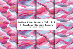 Golden Flow Seamless Pattern Vol.2.4- 4 PNG Product Image 1