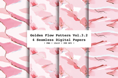 Golden Flow Seamless Pattern Vol.3.2- 4 PNG Product Image 1