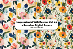 Impressionist Wildflowers Seamless Digital Paper Vol.1.3 Product Image 1