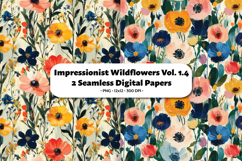 Impressionist Wildfowers Seamless Digital Paper Vol.1.4 Product Image 1