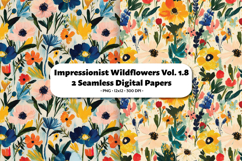 Impressionist Wildflowers Seamless Digital Paper Vol.1.8 Product Image 1