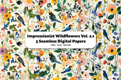 Impresionist Wildflowers Seamless Digital Paper Vol.2.1 Product Image 1