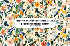Impresionist Wildflowers Seamless Digital Paper Vol.2.3 Product Image 1