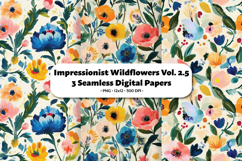 Impresionist Wildflowers Seamless Digital Paper Vol.2.5 Product Image 1