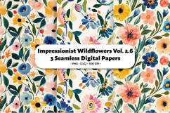 Impresionist Wildflowers Seamless Digital Paper Vol.2.6 Product Image 1