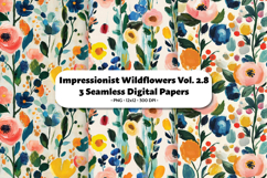 Impresionist Wildflowers Seamless Digital Paper Vol.2.8 Product Image 1