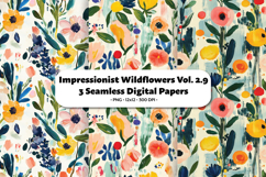 Impresionist Wildflowers Seamless Digital Paper Vol.2.9 Product Image 1