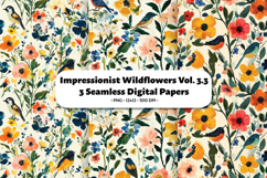 Impresionist Wildflowers Seamless Digital Paper Vol.3.3 Product Image 1