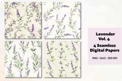 Lavender Seamless Digital Paper Vol. 4, 4 PNG Product Image 1