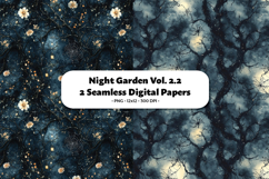 Night Garden Seamless Digital Paper Vol. 2.2, 2 PNG Product Image 1