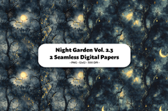 Night Garden Seamless Digital Paper Vol. 2.3, 2 PNG Product Image 1