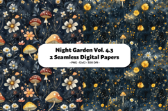 Night Garden Seamless Digital Paper Vol. 4.3, 2 PNG Product Image 1