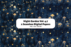Night Garden Seamless Digital Paper Vol. 4.7, 2 PNG Product Image 1