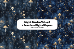 Night Garden Seamless Digital Paper Vol. 4.8, 2 PNG Product Image 1