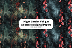 Night Garden Seamless Digital Paper Vol. 3.11, 2 PNG Product Image 1