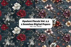 Opulent Florals Seamless Digital Paper Vol. 2.2, 2 PNG Product Image 1