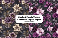 Opulent Florals Seamless Digital Paper Vol. 2.5, 2 PNG Product Image 1