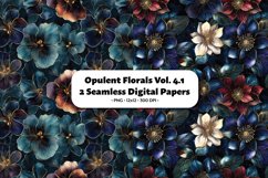 Opulent Florals Seamless Digital Paper Vol. 4.1, 2 PNG Product Image 1
