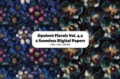 Opulent Florals Seamless Digital Paper Vol. 4.2, 2 PNG Product Image 1