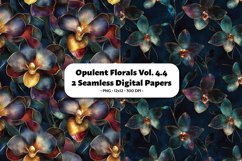 Opulent Florals Seamless Digital Paper Vol. 4.4, 2 PNG Product Image 1