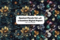 Opulent Florals Seamless Digital Paper Vol. 4.8, 2 PNG Product Image 1