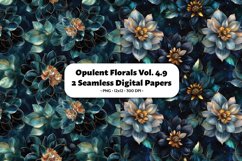 Opulent Florals Seamless Digital Paper Vol. 4.9, 2 PNG Product Image 1