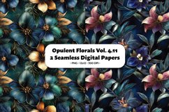 Opulent Florals Seamless Digital Paper Vol. 4.11, 2 PNG Product Image 1